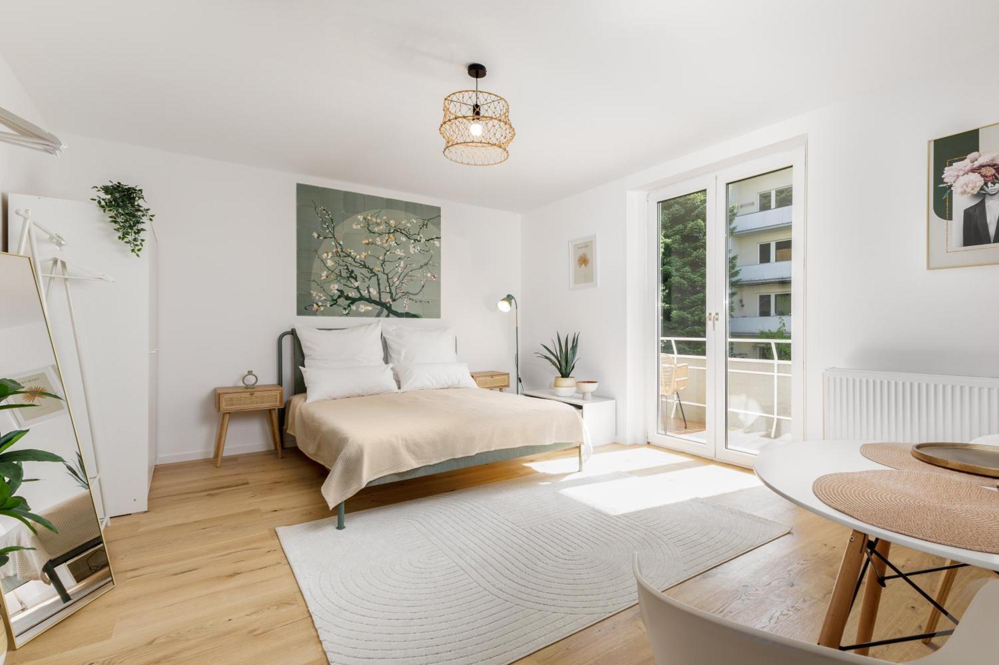 Design-Apartment In Linz Mit Netflix & Balkon Eksteriør billede